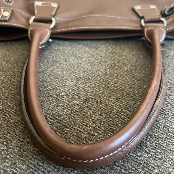 Longchamp Rich Brown Leather Satchel - Picture 14 of 16